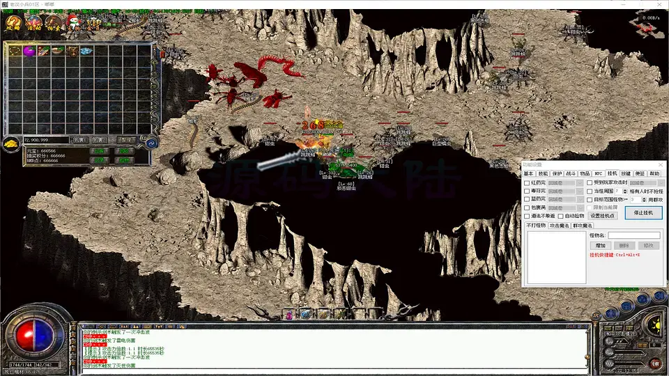 小兵传奇智能拾取回收系统与全屏切割特效场景