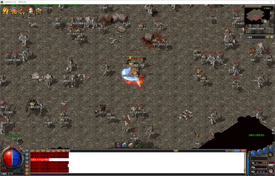 1.76 冰橙复古散人打金攻略,祖玛阁打狐狸获取金光闪闪装备