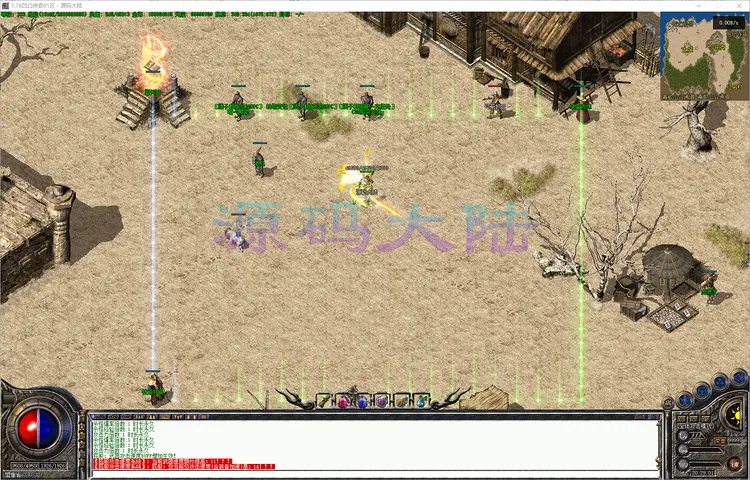 凹凸传奇-三职业 342M 轻量化补丁下的场景渲染与流畅度演示