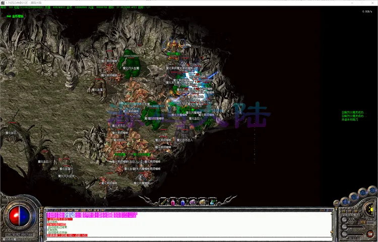 凹凸传奇-三职业巅峰玩家荣誉合影与全服攻沙盛况总结展示