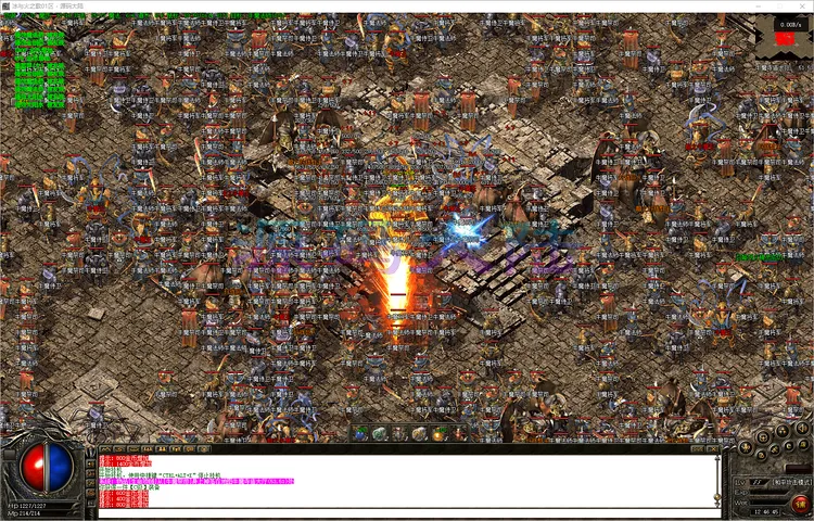 冰与火之歌-三职业服务端性能压测与M2控制台稳定运行界面监控