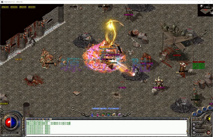 布鲁托复古-三职业全服最终通关纪念与三职业神装合影