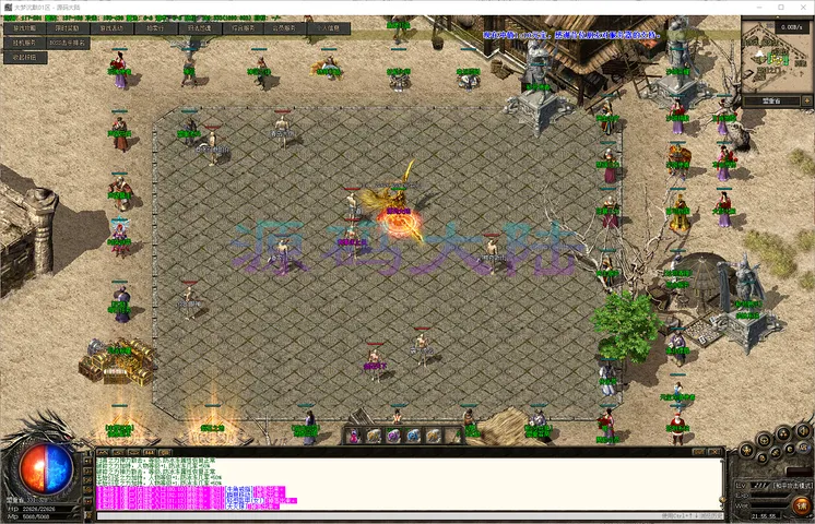 大梦沉默三职业地图展示，涵盖地狱村、蛮荒城与神龙帝国等深度探索区域