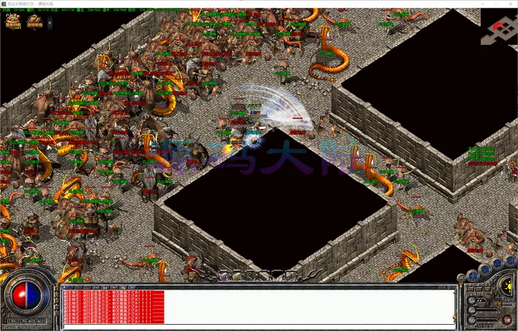 风云大极品全地图动态杀怪展示，高效率自动打宝逻辑