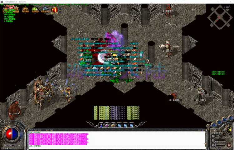 灵蛇复古-三职业元素属性强化界面与倍功首饰套装效果展示