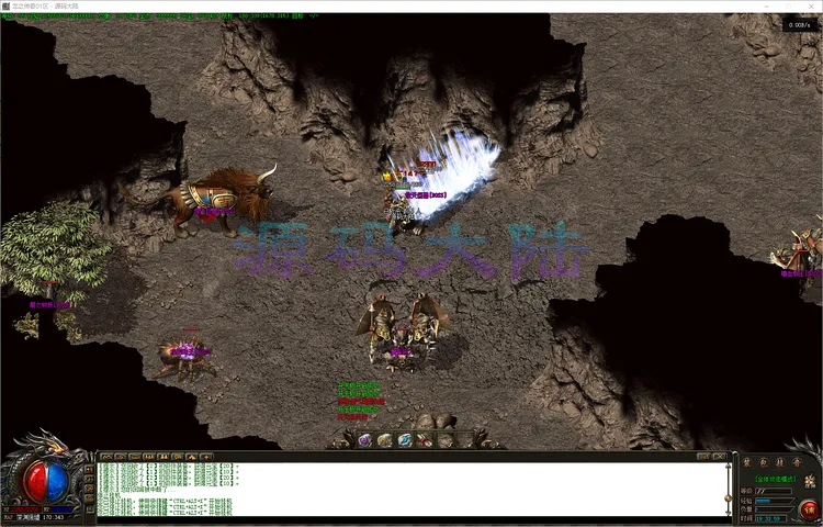 龙之传奇-三职业战士职业十方斩与烈火双燃铭文炸裂视觉特效