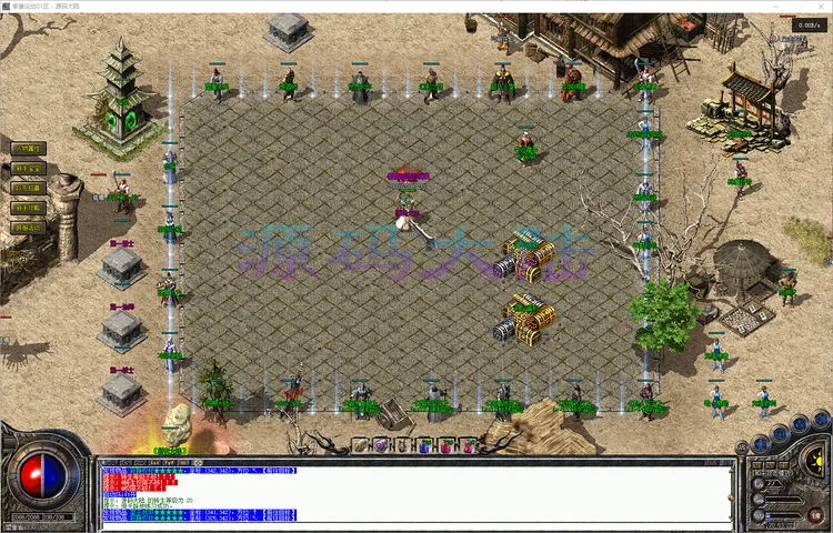 秦皇论剑-三职业战士烈火剑法特效与地宫外围实战画面