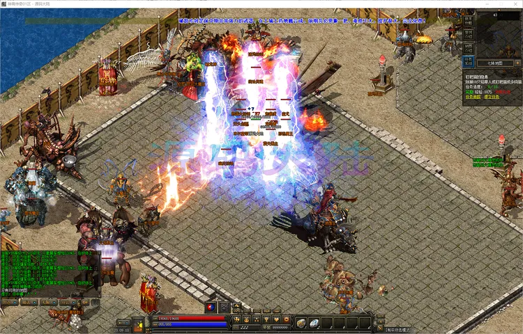 神宵传奇-三职业巅峰玩家荣誉墙与全服攻沙盛况总结