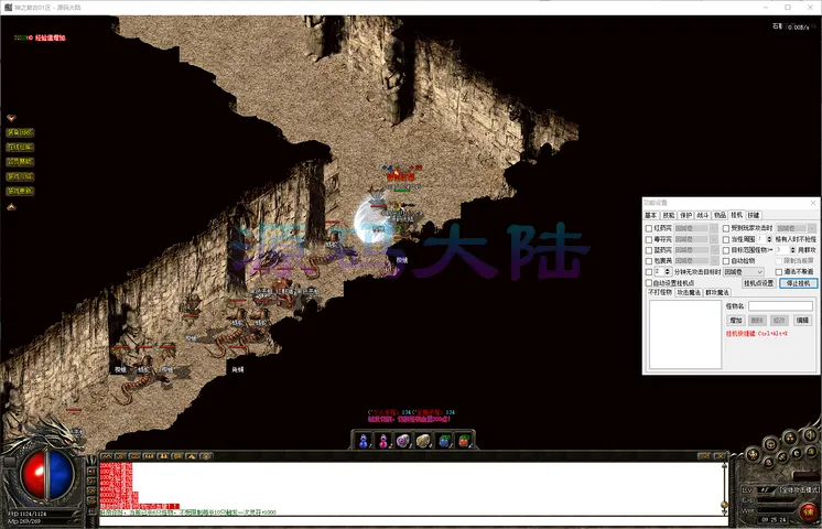 神之复古经典地图探索:祖玛教主大厅与赤月恶魔巢穴全景