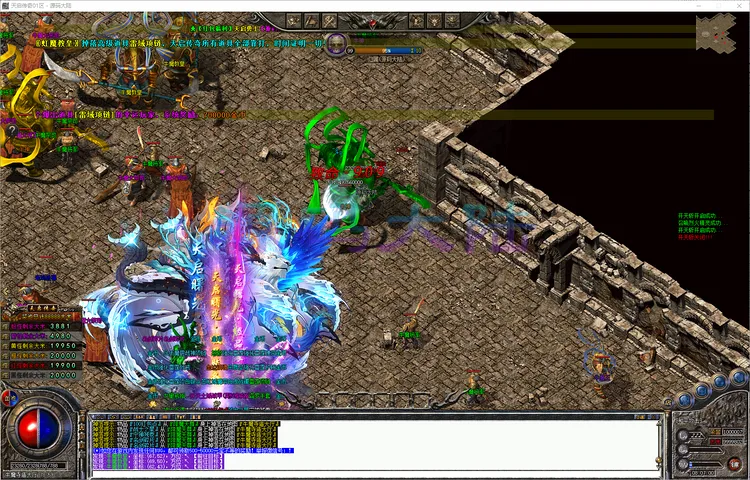 天启传奇-单职业双模式拾取逻辑切换与防卡系统监测