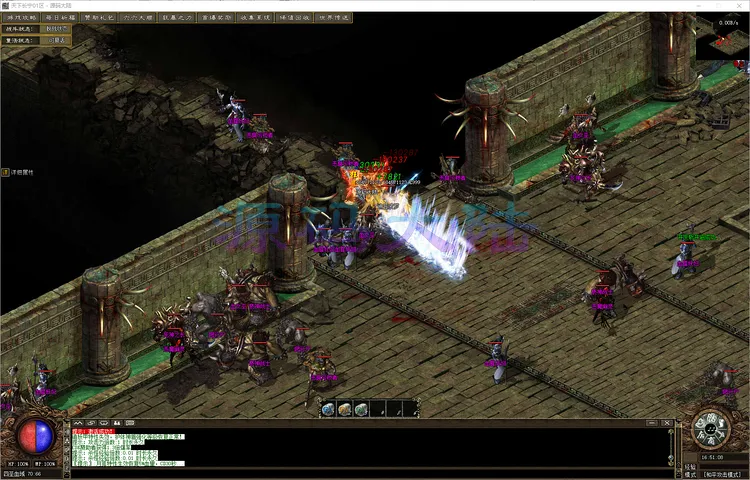 天下长宁-单职业巅峰玩家荣誉墙与全服攻沙盛况预览