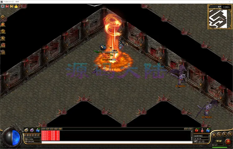 天涯铭文-三职业法师吸血火墙与道士终极白虎麒麟召唤特效演示