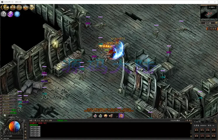 无限世界-单职业极致攻击爽感，底层刀刀切割与全屏觉醒神技特效演示