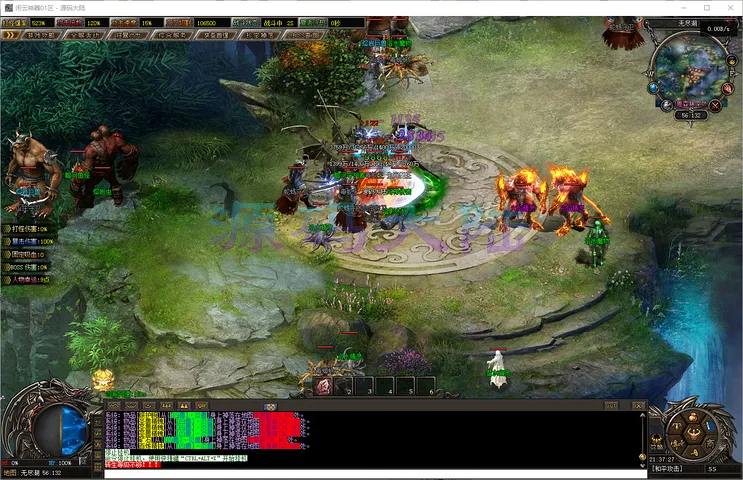 闲云神器-单职业专属 BOSS 挑战黑暗深渊活动与镇妖塔灭霸打宝现场