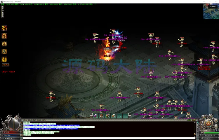 镇派武侠-单职业服务端性能监控,翎风引擎高负载稳定运行记录